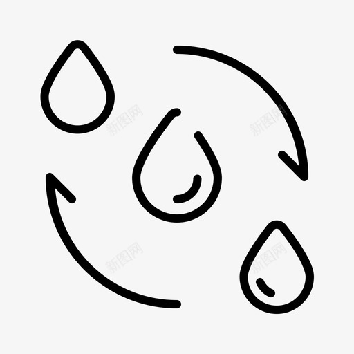 水循环生态环境svg_新图网 https://ixintu.com 水循 环水 循环 生态环境 绿色 自然
