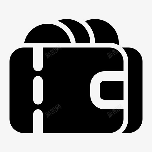 钱包硬币硬币个人svg_新图网 https://ixintu.com 钱包 硬币 个人 黑色 星期五 雕文