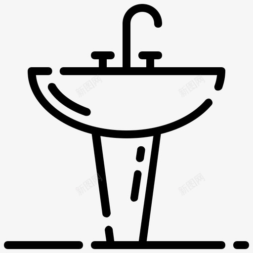 采购产品浴室盥洗盆浴室盥洗盆盆svg_新图网 https://ixintu.com 浴室 盥洗 家具 采购 产品 盆浴 盆盆 洗手盆 轮廓