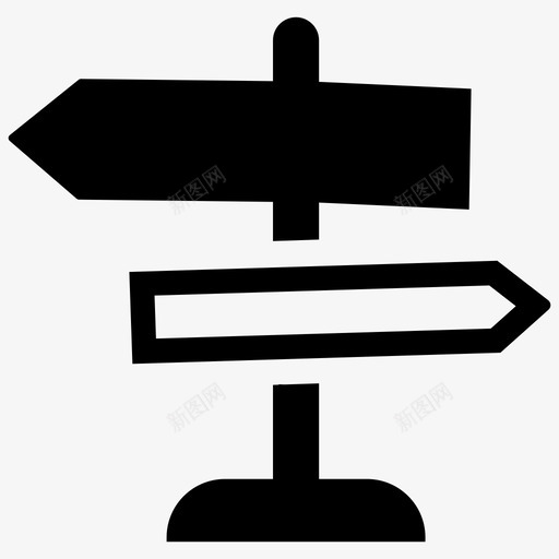 方向牌指示牌路标svg_新图网 https://ixintu.com 方向 指示牌 路标 经营管理