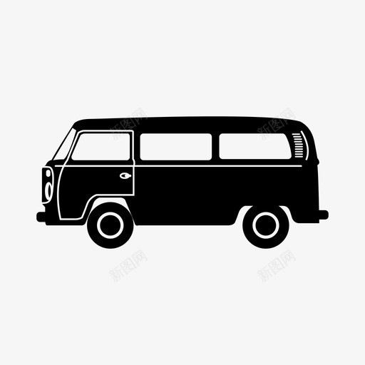 货车露营车嬉皮士货车svg_新图网 https://ixintu.com 货车 露营 嬉皮士 汽车 大众