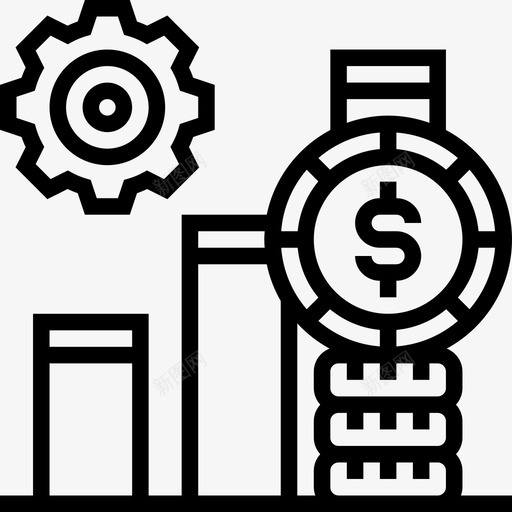 现金流图表经济svg_新图网 https://ixintu.com 现金流 图表 经济管理 资金 管理