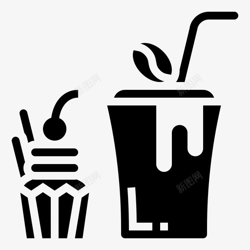 咖啡杯形蛋糕甜点svg_新图网 https://ixintu.com 咖啡杯 蛋糕 甜点 饮料 甜味 咖啡 铭文