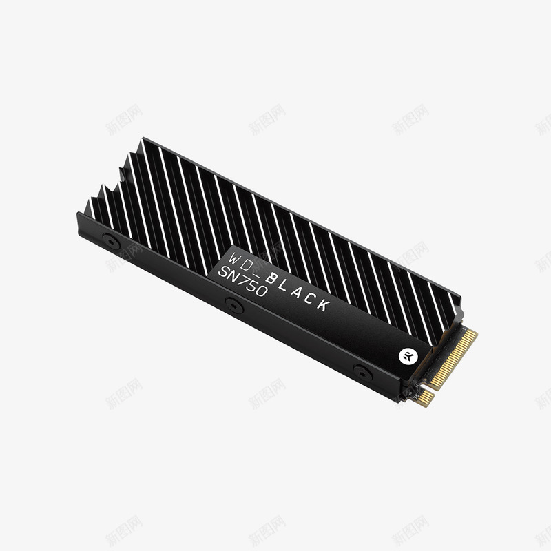 WDBlackSN750NVMESSDAngleDown产品设计音响音箱png免抠素材_新图网 https://ixintu.com 产品设计 音响 音箱