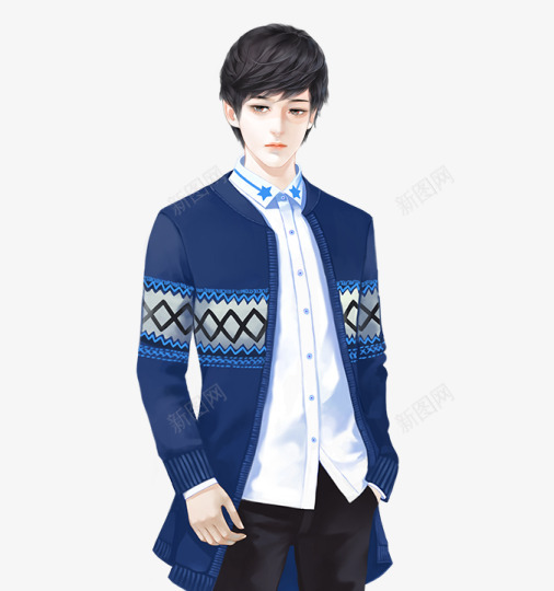 现代手绘帅哥png免抠素材_新图网 https://ixintu.com 现代 手绘 帅哥