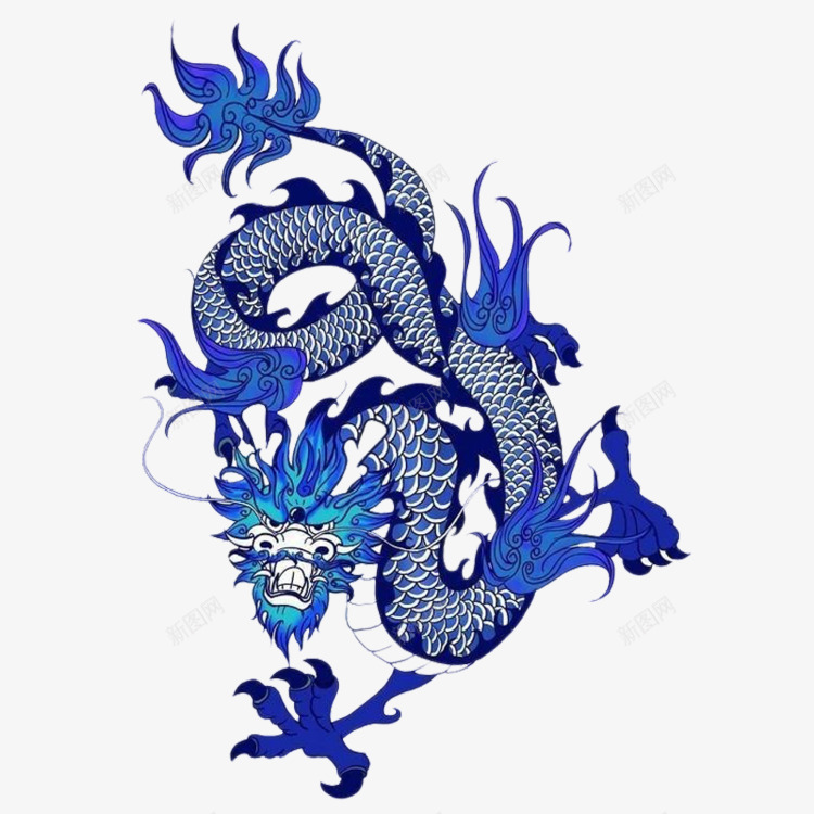 图格式唯美青花艺术图案png免抠素材_新图网 https://ixintu.com 格式 唯美 青花 艺术 图案