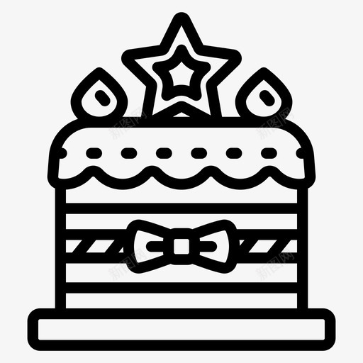 圣诞蛋糕面包店生日蛋糕svg_新图网 https://ixintu.com 圣诞 蛋糕 面包店 生日蛋糕 派对 甜点 糖果 圣诞节