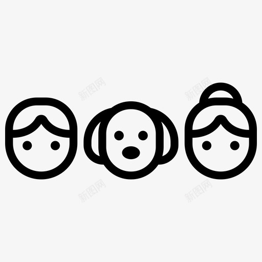 家庭室友邻居svg_新图网 https://ixintu.com 家庭 室友 邻居 房地产