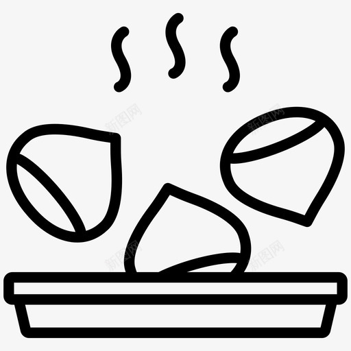 烤栗子烤箱烤栗子svg_新图网 https://ixintu.com 栗子 烤箱