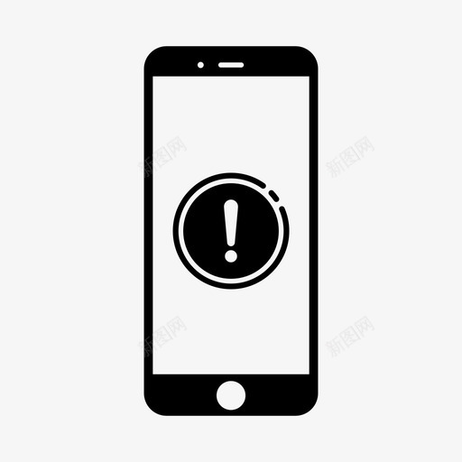 电话错误手机感叹号svg_新图网 https://ixintu.com 电话 错误 手机 感叹 叹号 问题 技术