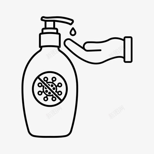 洗手液清洁电晕病毒svg_新图网 https://ixintu.com 洗手 清洁 电晕 病毒 医疗 安全