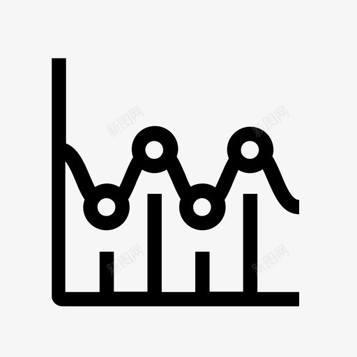统计图表向下svg_新图网 https://ixintu.com 统计 图表 向下 直线 向上