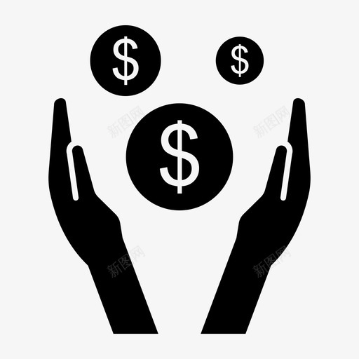 省钱手投资svg_新图网 https://ixintu.com 省钱 投资 储蓄 生意