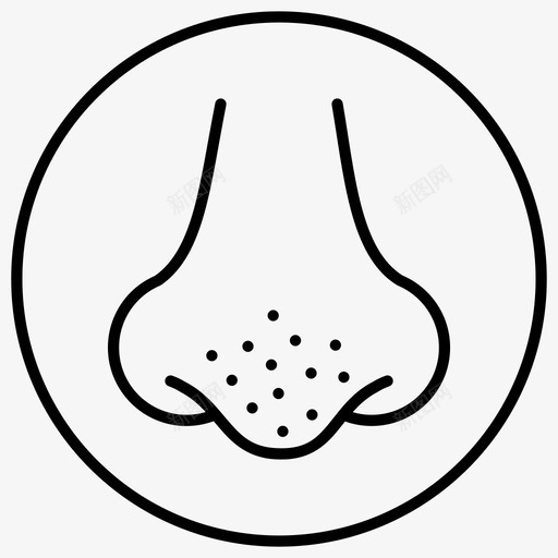 鼻子青春痘痤疮层svg_新图网 https://ixintu.com 鼻子 青春痘 痤疮 问题
