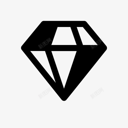 钻石珠宝高级svg_新图网 https://ixintu.com 钻石 珠宝 高级 礼品 用户界面 基本 界面