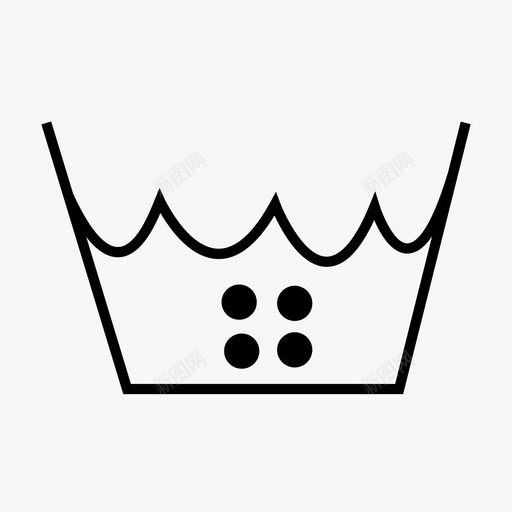 机洗烫干洗热洗svg_新图网 https://ixintu.com 洗衣 洗烫机 洗烫 干洗 热洗 简易 洗衣机 符号