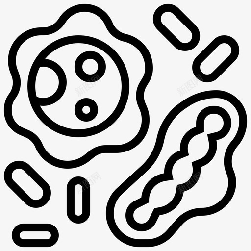 细菌疾病病菌svg_新图网 https://ixintu.com 细菌 疾病 病菌 微生物 病原体 空气污染