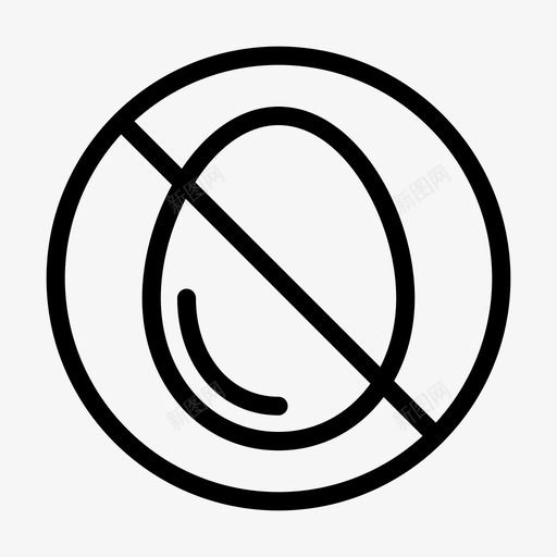 没有鸡蛋过敏食物svg_新图网 https://ixintu.com 没有 鸡蛋 过敏 食物 限制 停止