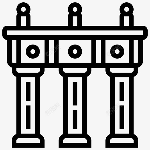勃兰登堡门德国地标svg_新图网 https://ixintu.com 登堡 勃兰 门勃 兰登 德国 地标 纪念碑 地标行