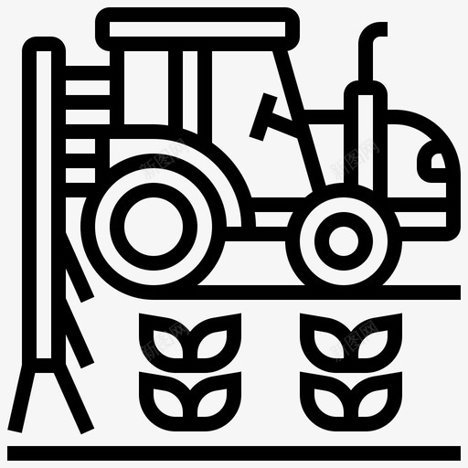 农业农村耕作svg_新图网 https://ixintu.com 农业 农村 耕作 拖拉机 农业生产 生产线