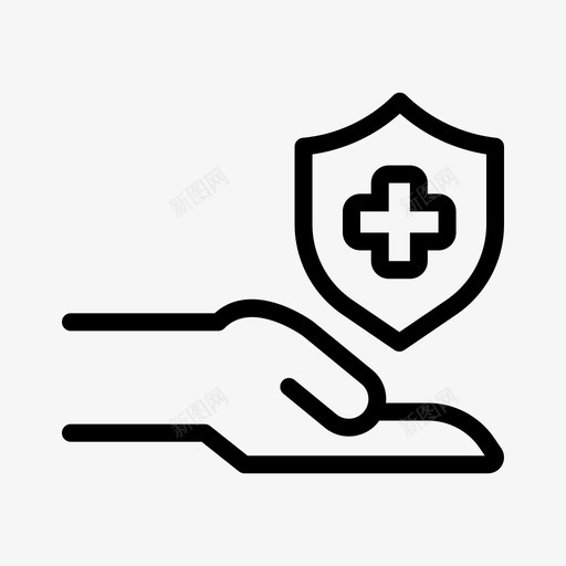 手和健康保护加盾svg_新图网 https://ixintu.com 健康 康保 护手 保护 加盾 保健 卫生