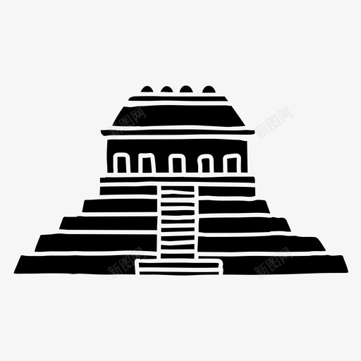 帕伦克文明玛雅人svg_新图网 https://ixintu.com 帕伦克 文明 玛雅人 墨西哥 南美洲 世界 地标 柯纳 固体