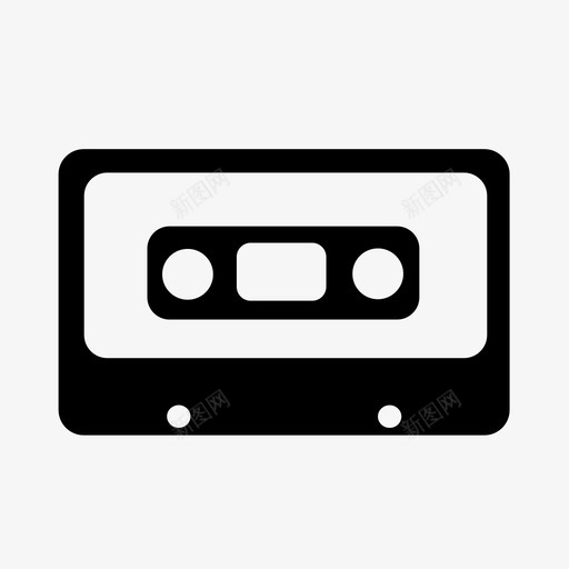 盒式磁带音乐收音机svg_新图网 https://ixintu.com 盒式 磁带 音乐 收音机 唱片 播客 广播