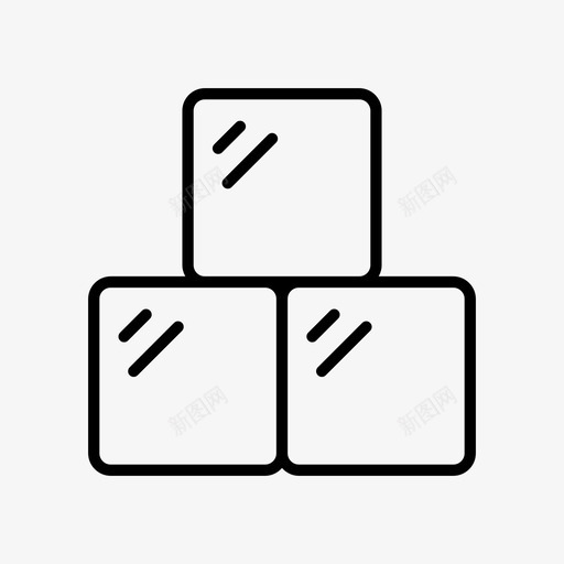 冰冷的冷冻的svg_新图网 https://ixintu.com 冰冷 冷的 冷冻 冰块 夏天