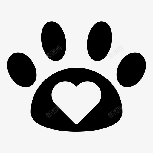 爪子动物爱好者宠物护理svg_新图网 https://ixintu.com 宠物 爪子 动物 爱好者 护理 雕文