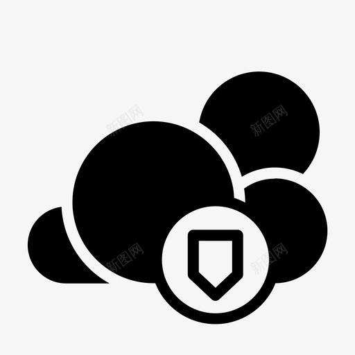 云数据网络svg_新图网 https://ixintu.com 数据 网络安全 屏蔽 创建 云网 网络 图示