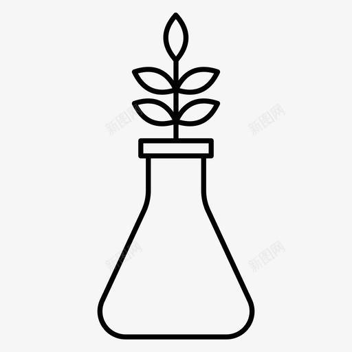 植物农业生长svg_新图网 https://ixintu.com 智能 农场 植物 农业 生长 自然 线条 轮廓