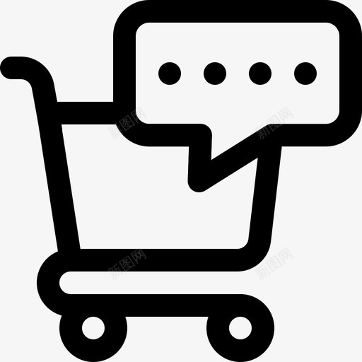 手推车评论购物车商品svg_新图网 https://ixintu.com 手推车 评论 购物车 商品 商店