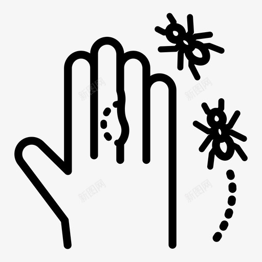 叮咬蚂蚁咬伤手指受伤svg_新图网 https://ixintu.com 咬伤 叮咬 昆虫 蚂蚁 手指 受伤 瘙痒 动物