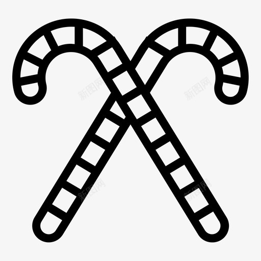 糖果手杖圣诞节圣诞老人svg_新图网 https://ixintu.com 糖果 手杖 圣诞节 圣诞老人 棍子