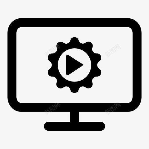 视频设置动作素材设计svg_新图网 https://ixintu.com 视频 设置 素材 设计 动作 播放 流媒体 电视