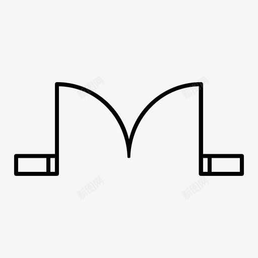 建筑符号门双svg_新图网 https://ixintu.com 建筑 符号 门双 轮廓