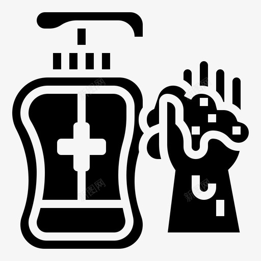 手洗清洁卫生svg_新图网 https://ixintu.com 洗手 清洁卫生 肥皂 家政 铭文