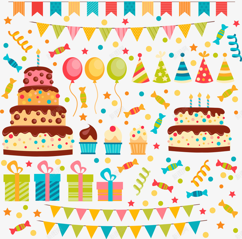 贺卡生日海报png免抠素材_新图网 https://ixintu.com 贺卡 生日 海报