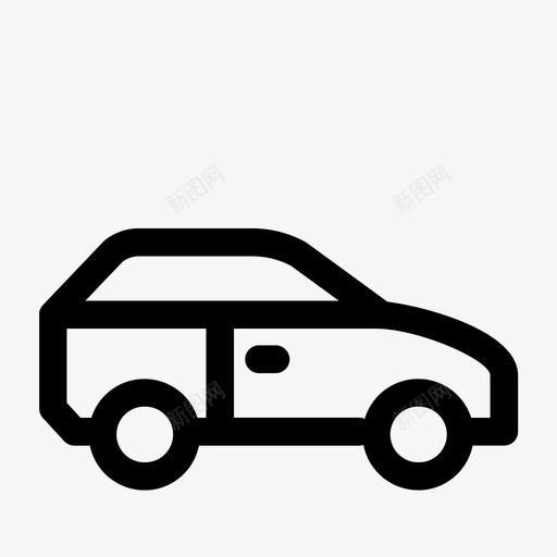 轿车掀背式侧面svg_新图网 https://ixintu.com 轿车 掀背式 侧面 运输工具 车辆
