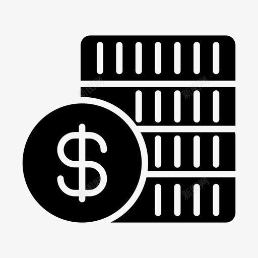 美元预算商业svg_新图网 https://ixintu.com 商业 美元 预算 硬币 货币 线条 符号