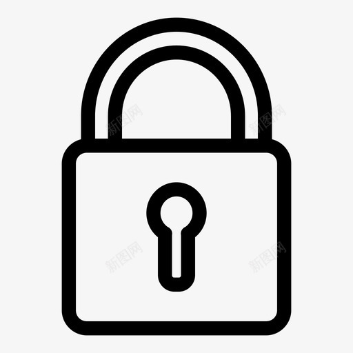 锁定访问保护svg_新图网 https://ixintu.com 安全 锁定 访问 保护 网页设计 图标