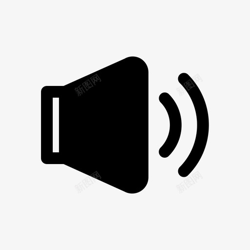 扬声器声音用户界面svg_新图网 https://ixintu.com 扬声器 用户界面 声音 基本 字形