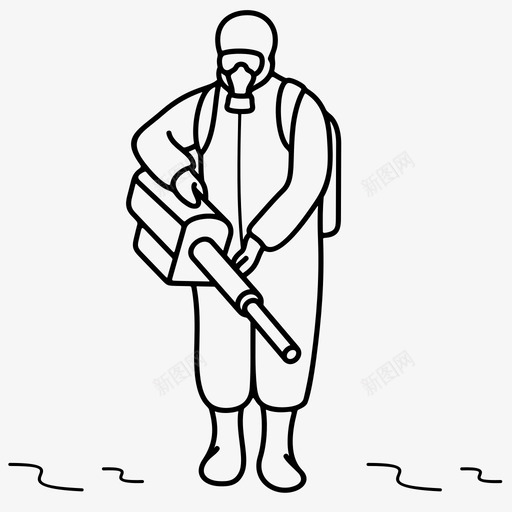 城镇消毒环卫工人全副防护服svg_新图网 https://ixintu.com 城镇 消毒 环卫 环卫工 工人 全副 防护服 市政工程 街道 清洁
