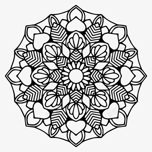 曼荼罗背景曼荼罗收藏svg_新图网 https://ixintu.com 曼荼 罗背景 背景 罗收藏 收藏 图案 简单 缠结