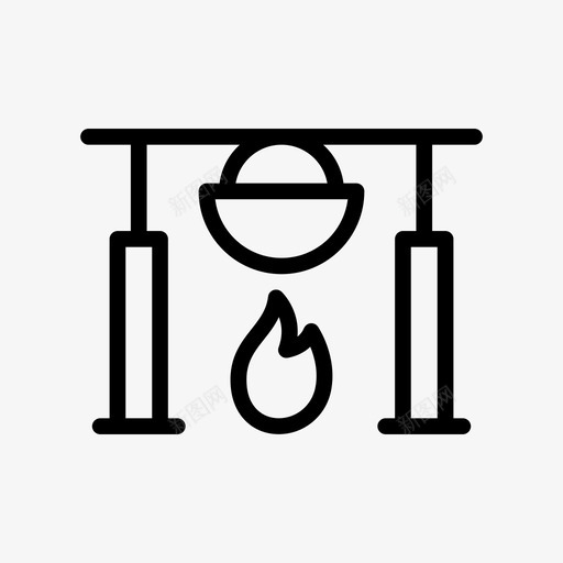 烹饪烧烤生火svg_新图网 https://ixintu.com 烧烤 烹饪 生火 用餐 酒吧