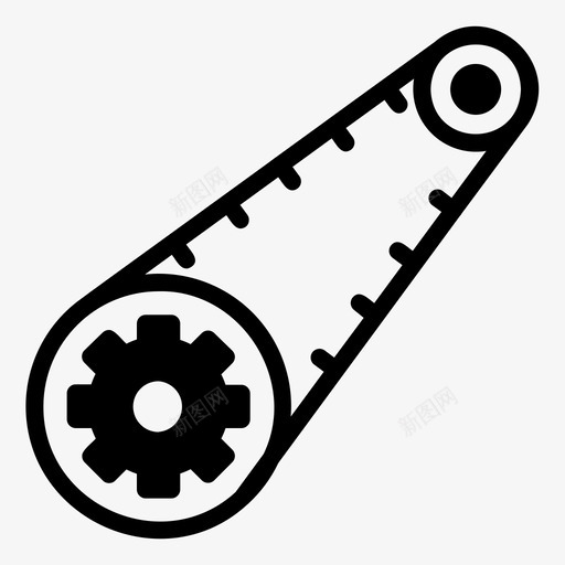皮带汽车齿轮svg_新图网 https://ixintu.com 汽车 皮带 齿轮 牧草 服务 机器 轮廓