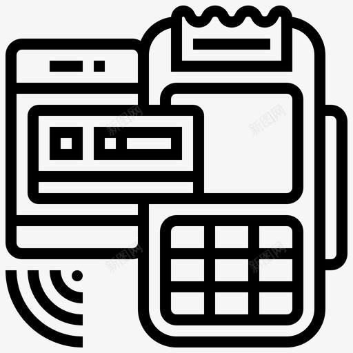 nfc支付通信在线svg_新图网 https://ixintu.com 支付 通信 在线 转账 要素