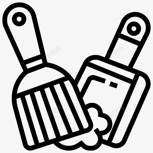 扫帚刷子簸箕svg_新图网 https://ixintu.com 扫帚 刷子 簸箕 地板 扫地 客房服务