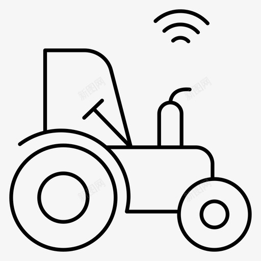 拖拉机农业农场svg_新图网 https://ixintu.com 农场 智能 拖拉机 农业 技术 像素 完美 线条 轮廓