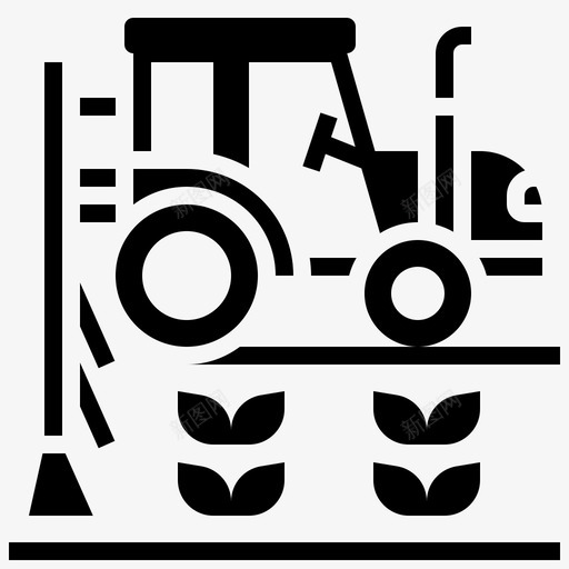 农业农村耕作svg_新图网 https://ixintu.com 农业 农村 耕作 拖拉机 雕文